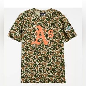 New Era Oakland Athletics Camo T-Shirt 1989 World Series Patch Size S